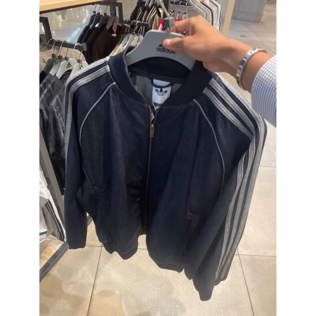 Jaket denim loose adidas