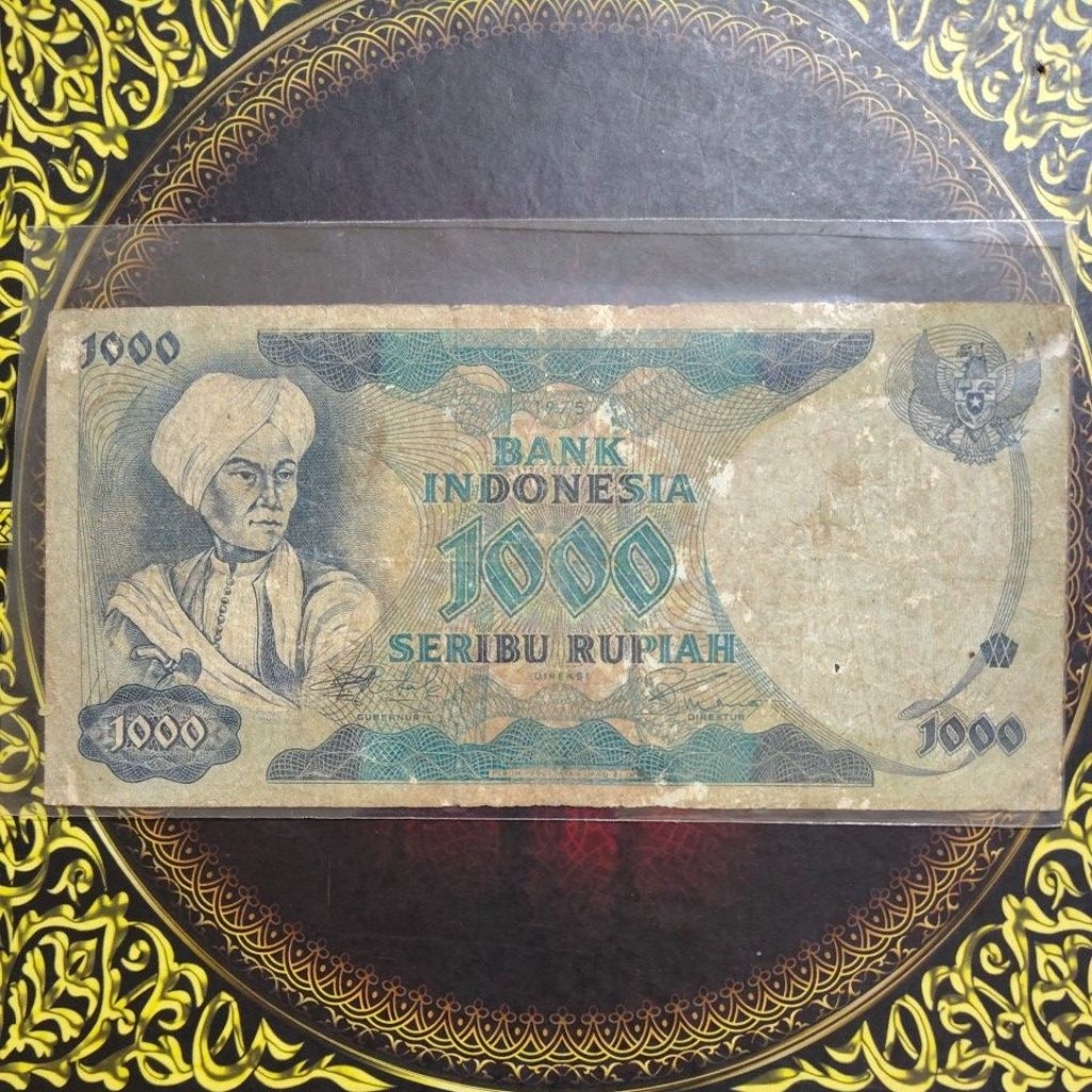 Uang Diponegoro 1000 rupiah 1975 fine