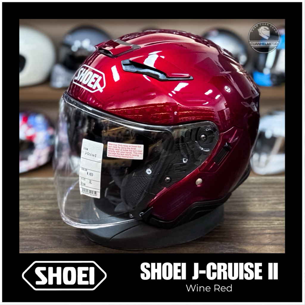 Shoei J-Cruise II Wine Red / J Cruise 2