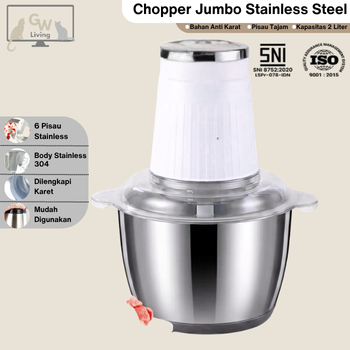Blender Chooper Daging Kuat Stainless Tidak Berkarat
