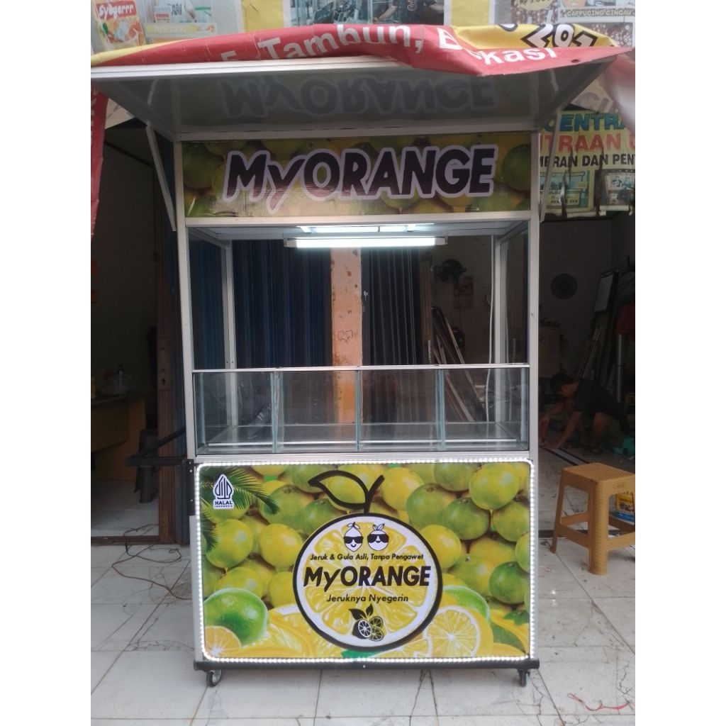 Gerobak Dorong Es Jeruk - Es Buah - Juice