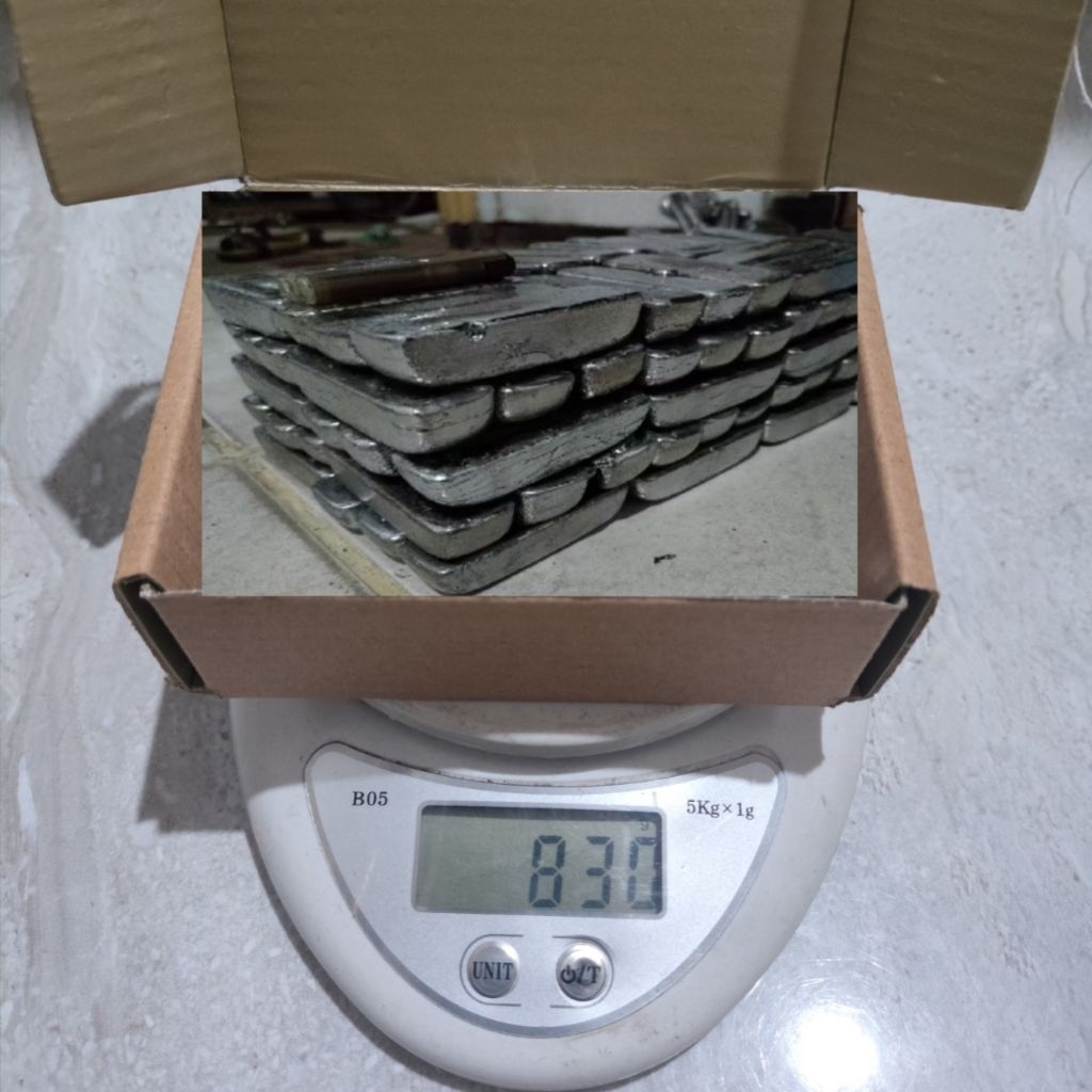 JBS flat | Timah balok/batangan/kiloan 830gram kemasan dus all varian