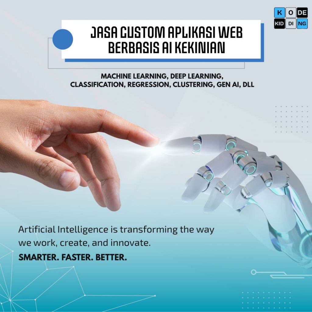 Jasa Pembuatan Aplikasi Web Berbasis AI Kekinian. Machine Learning / Deep Learning / LLM / Custom So