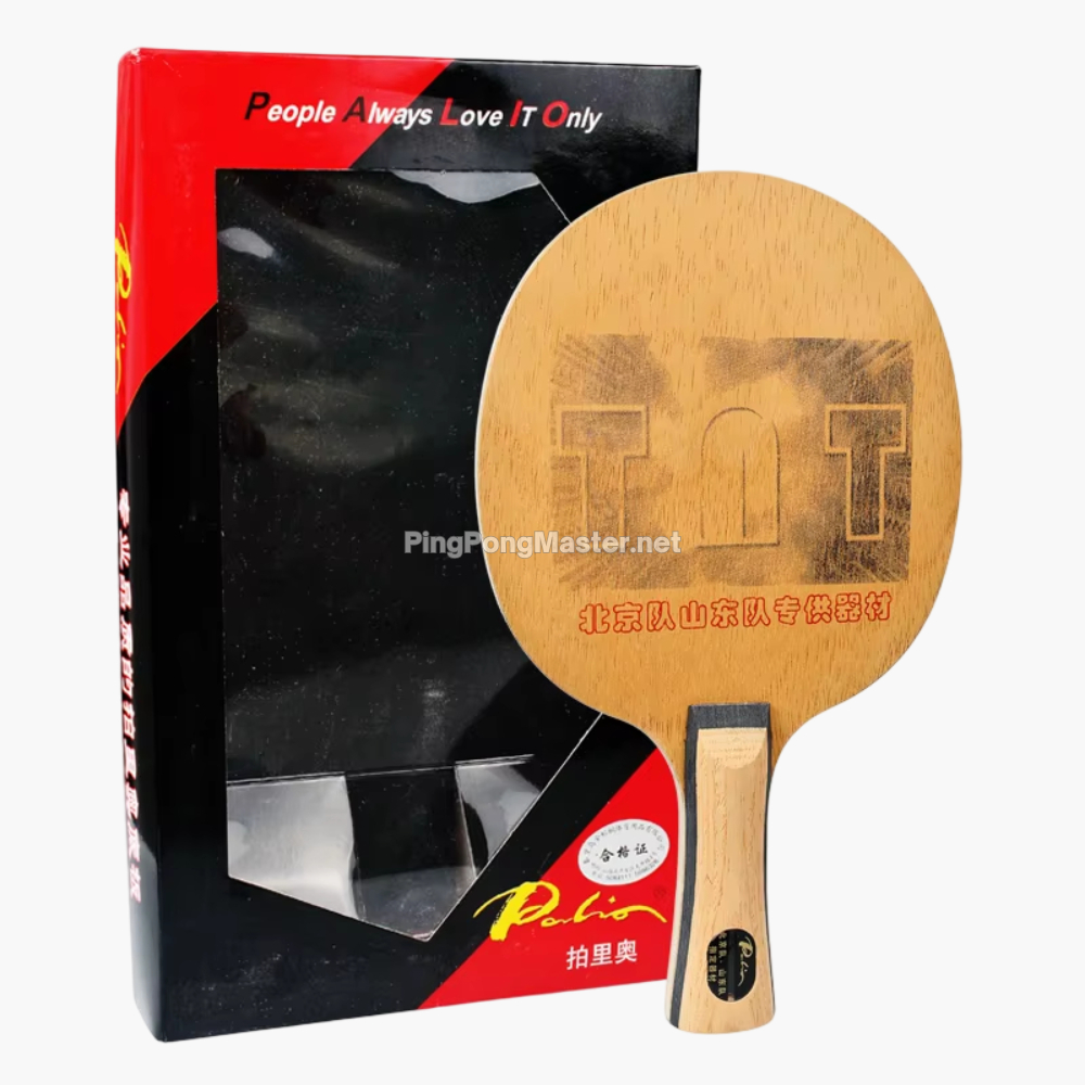 Palio New TNT - Kayu Bat Pingpong Bet Tenis Meja Palio Offensive Carbon Blade 5+2 Ply