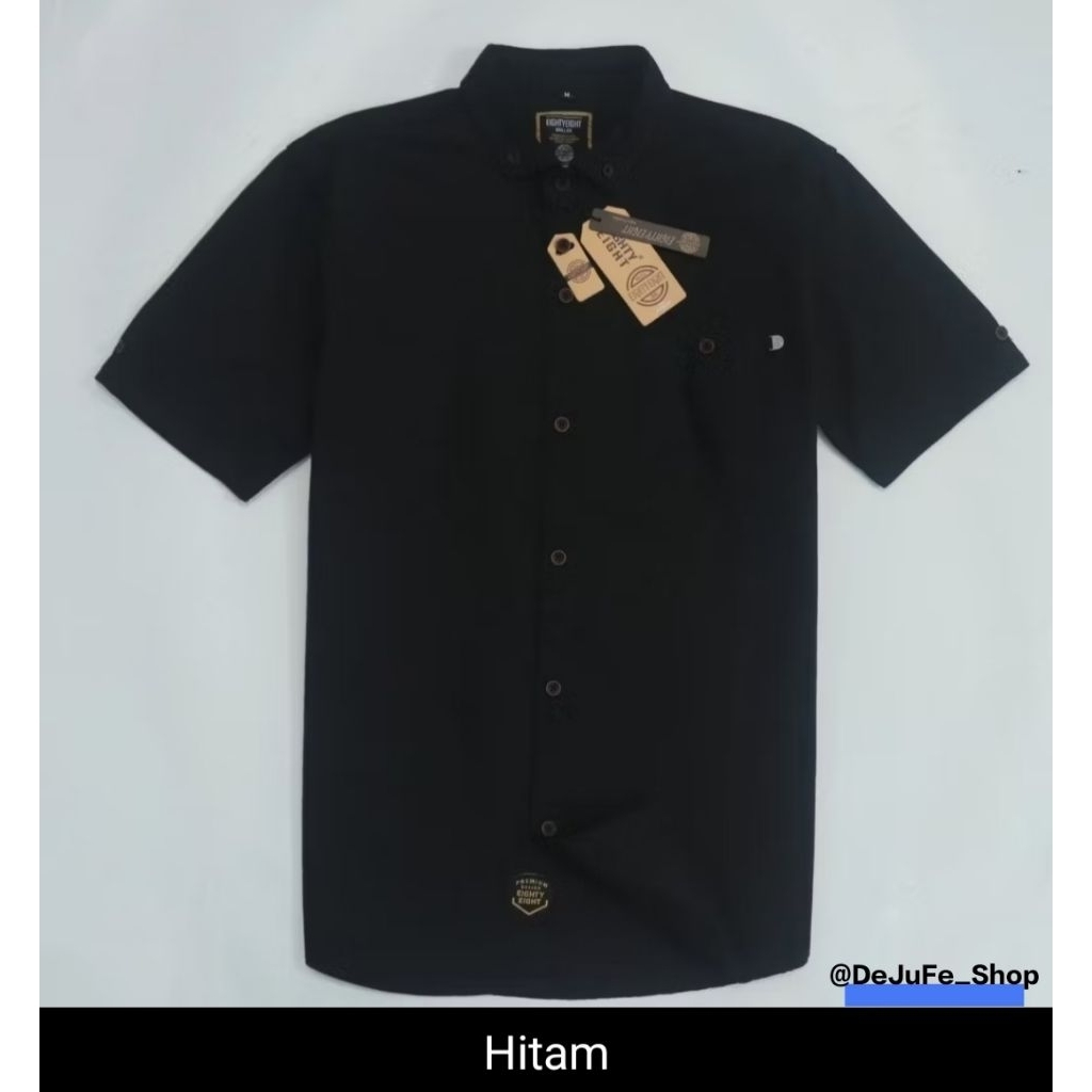 Kemeja Pendek EightyEight Polos Original Kantong 2