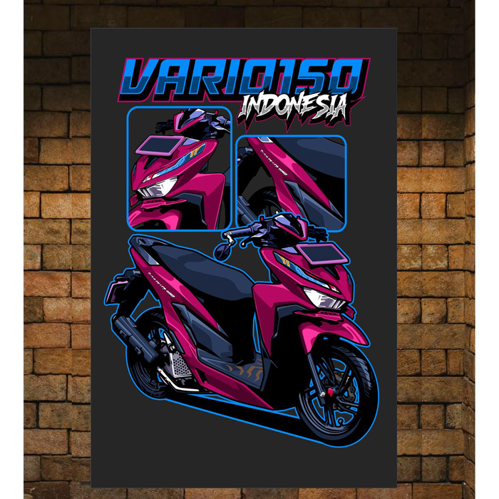Poster Matic Motor HONDA VARIO 160 150 Team Vario
