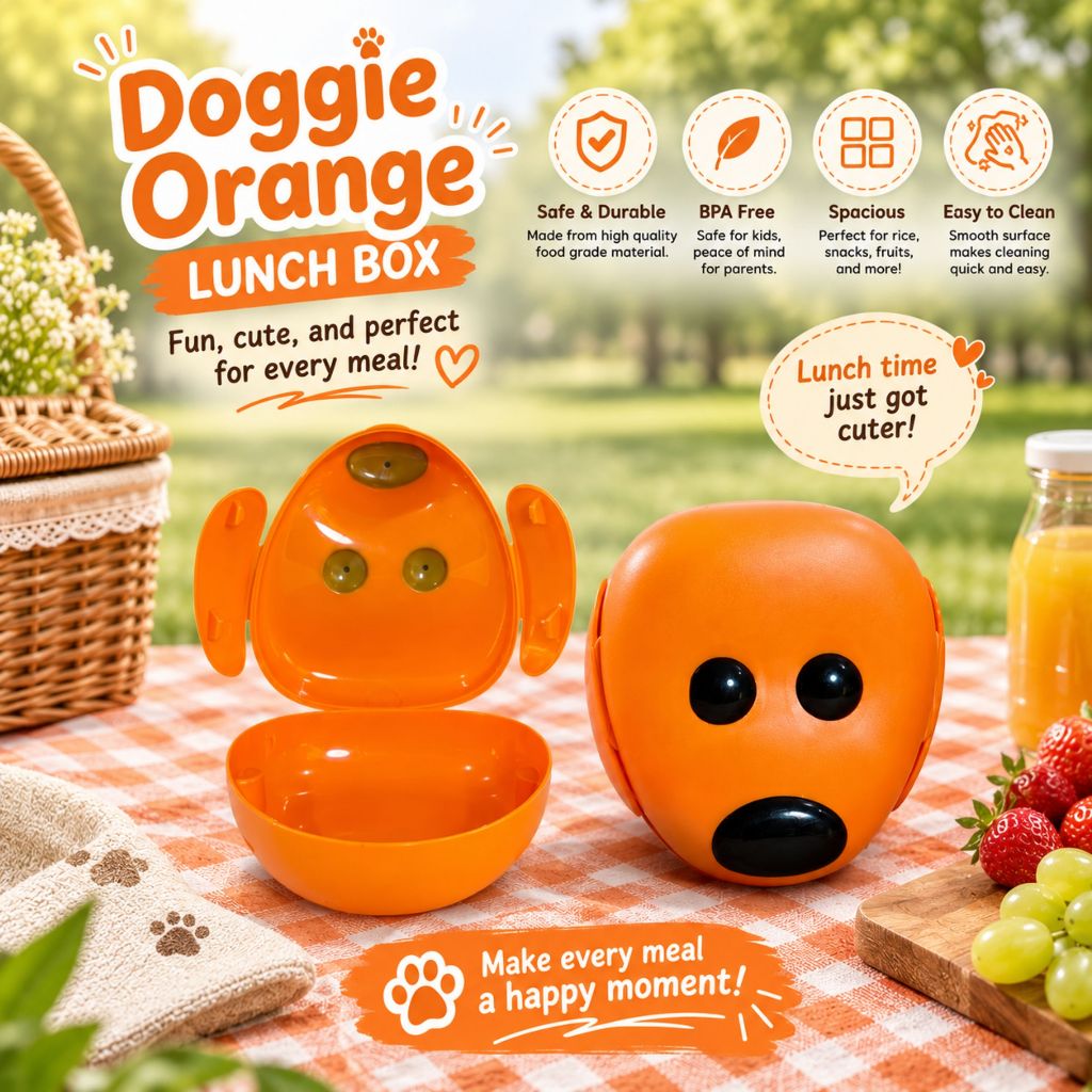 IKEA Doggie Lunch Box Orange Original (Used) – Kotak Makan Bekal Food Container