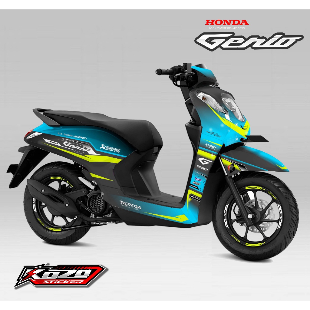 COD Decal Sticker Motor Genio Full Body / Dekal Stiker Genio Full Body Stiker Motor Genio Full Body 