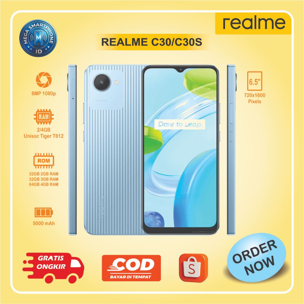 REALME C30/30S  RAM 2/32GB RAM 3/32GB RAM 4/64GB | HP Second Batangan