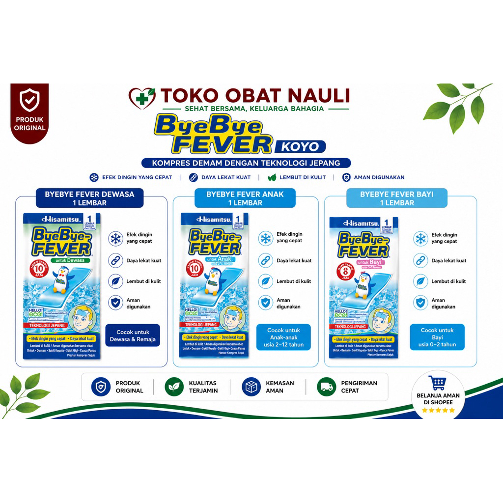 BYE - BYE FEVER DEWASA | BYE - BYR FEVER ANAK | BYE - BYE FEVER BAYI