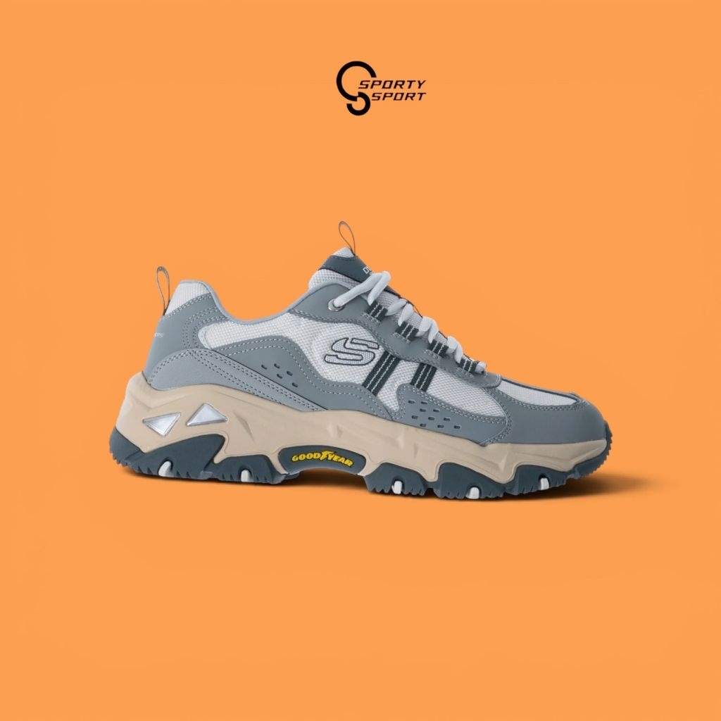 SEPATU SNEAKERS PRIA SKECHERS D’LITES HIKER (237420 LTGY)