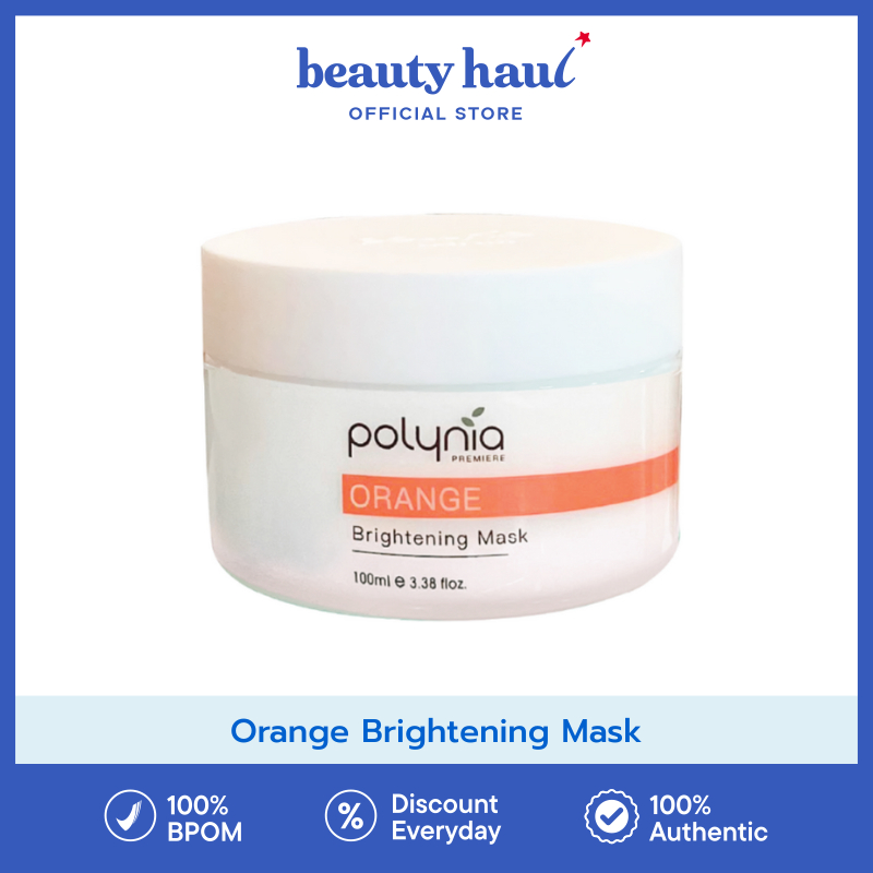 [CLEARANCE SALE] - POLYNIA Orange Brightening Mask - Masker Brightening dengan Kandungan Vitamin C, 
