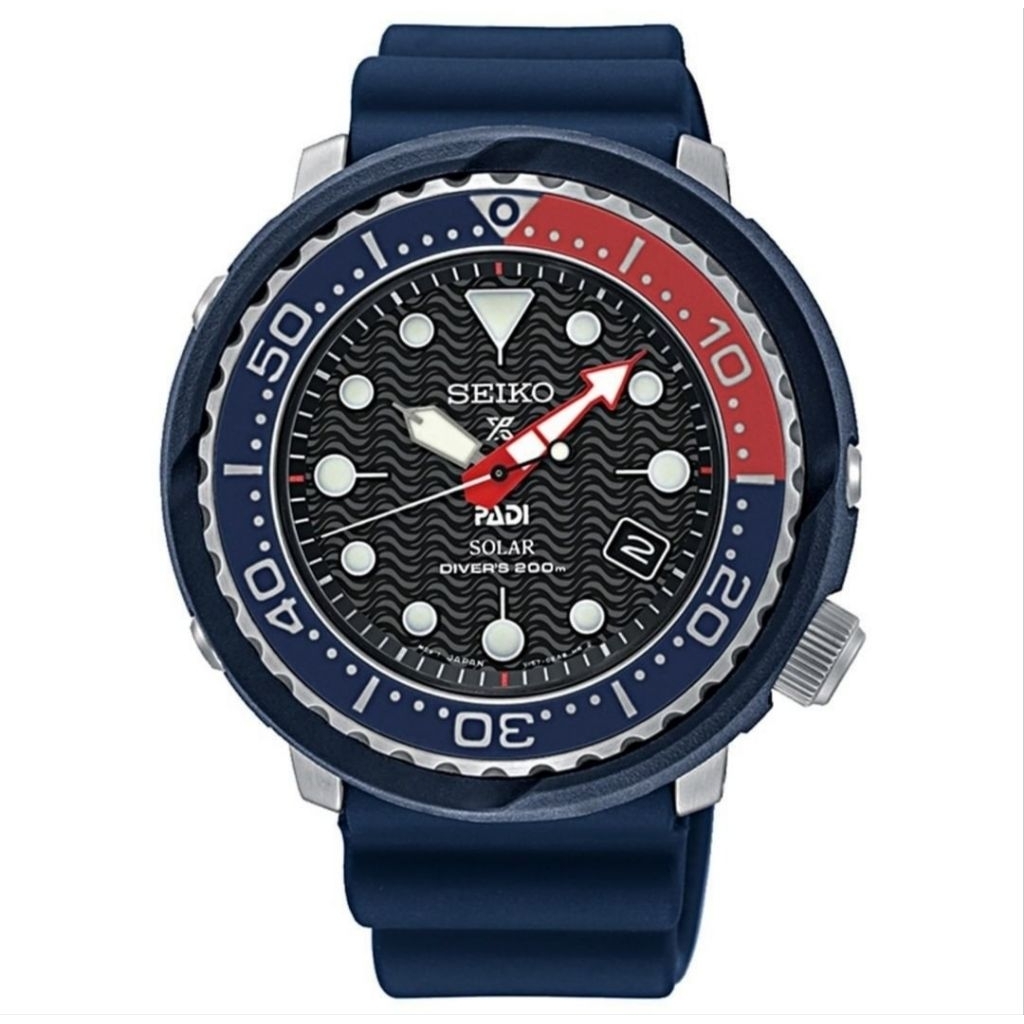 Jam Tangan Seiko Prospes Solar SNE499P1 - PEPSI PADI