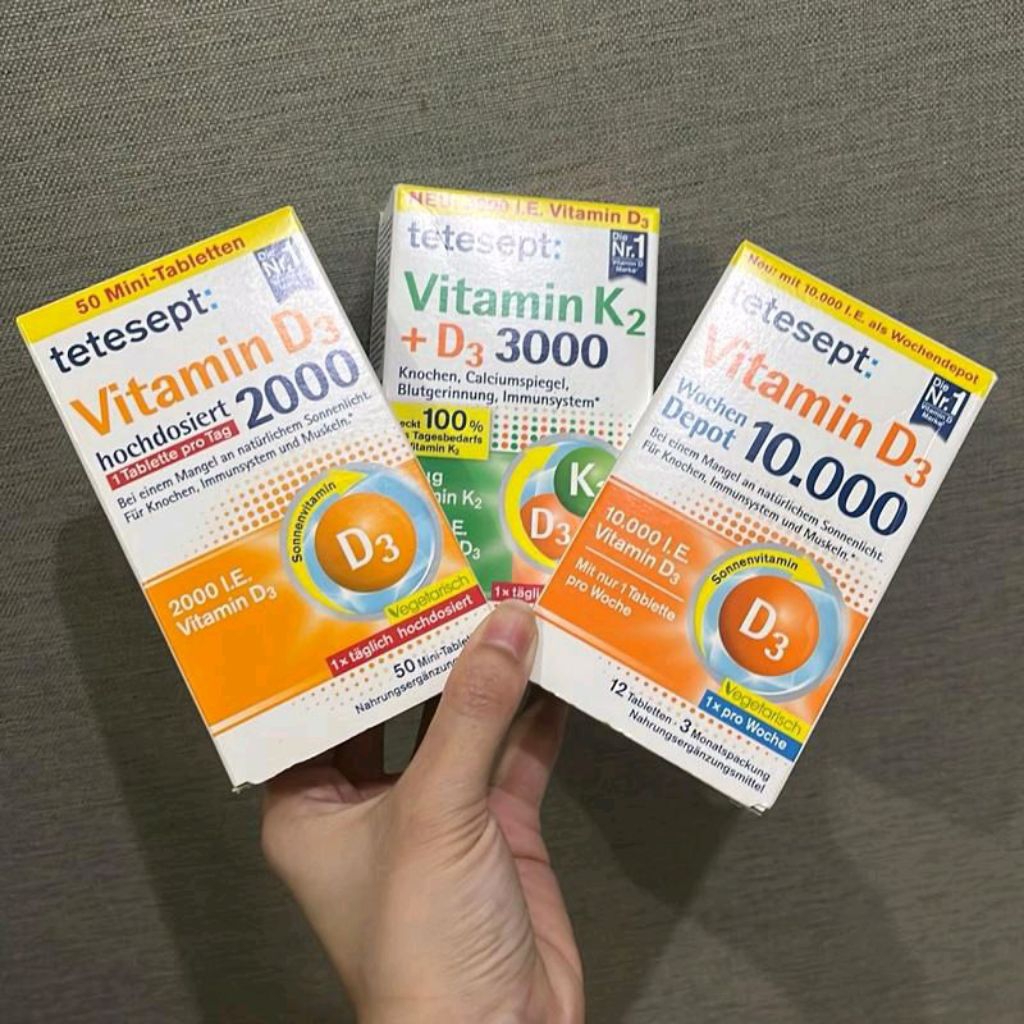 Tablet Vitamin D3 2000 IU dan K2 D3 Mini Tablet