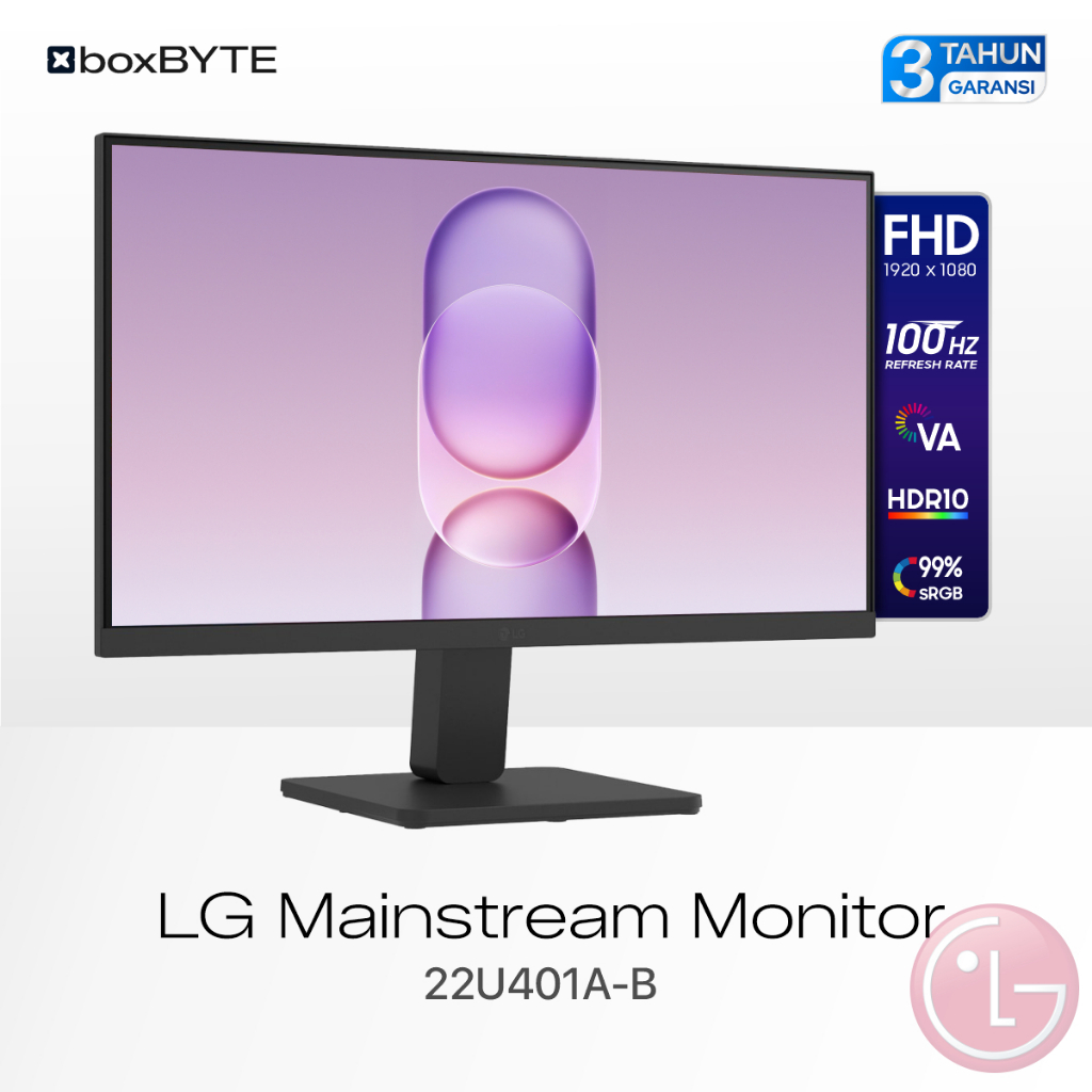 Monitor LG 22 Inch FHD 99% sRGB HDR 10 | LG 22U401A-B | Monitor LG 22"