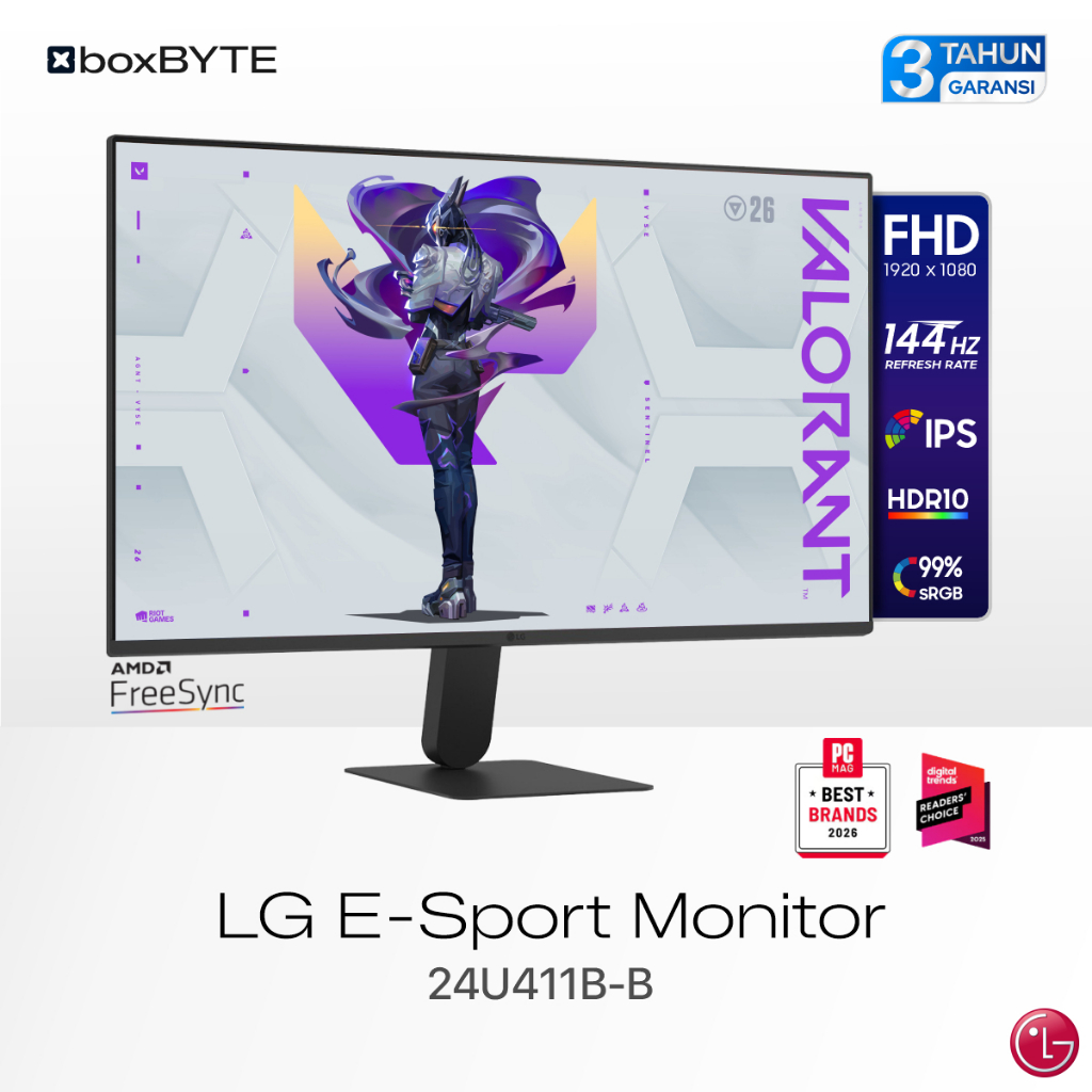 Monitor LG 24 inch FHD 144Hz 99% sRGB HDR10 FreeSync | LG 24U411B-B | Monitor 24" 144Hz