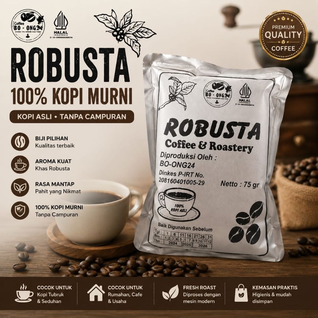 Kopi Robusta Pagar Alam 75gr