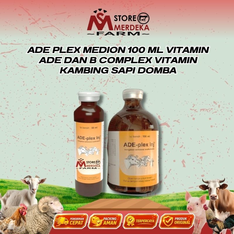 Ade Plex Medion 100 ml Vitamin Ade dan B Complex Vitamin Kambing Sapi Domba