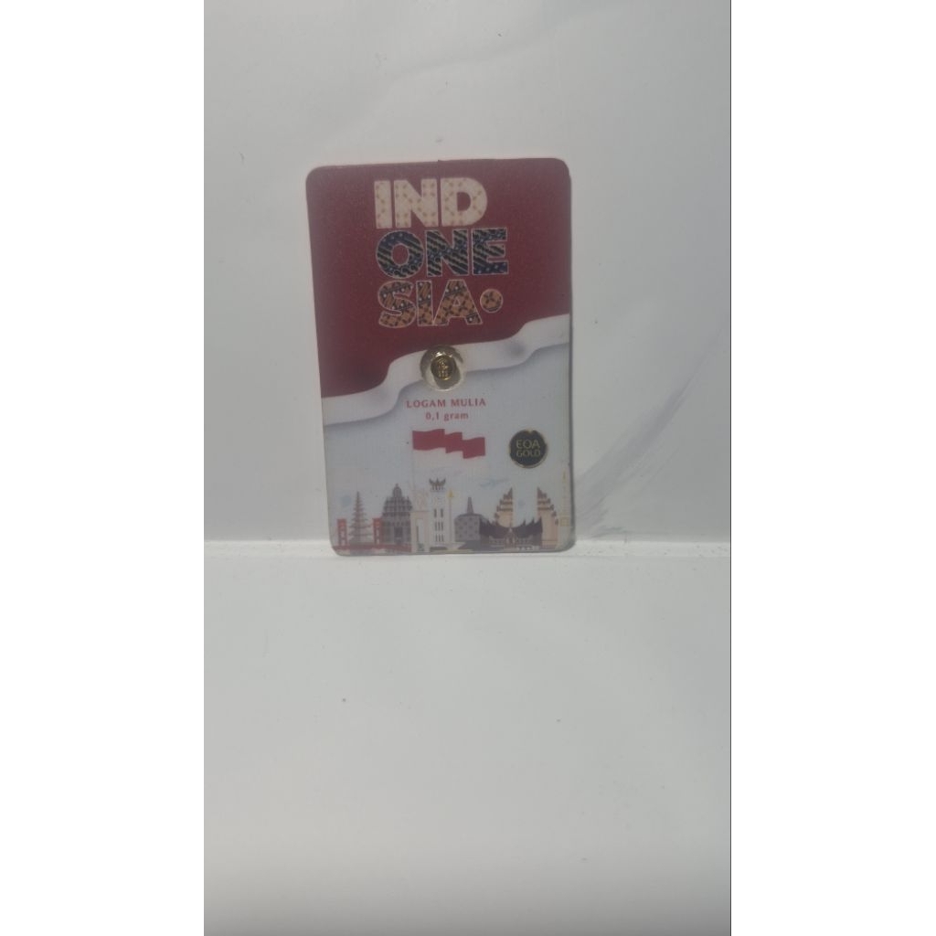EOA GOLD 0.1 Gram Original - Edisi Spesial Indonesia / Emas Mini / Logam Mulia 24K / Kado Mewah
