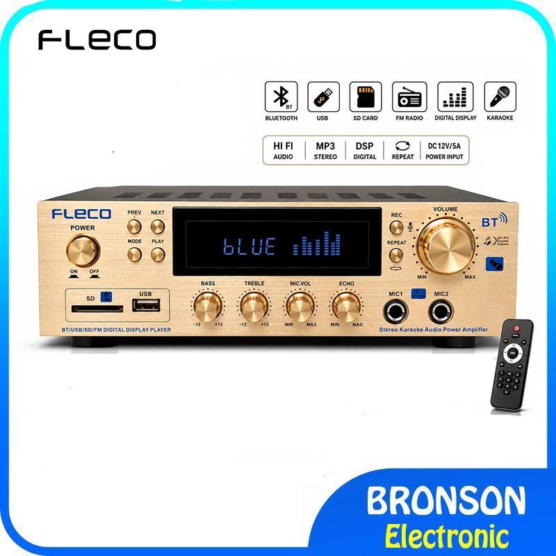 Power Amplifier FLECO BT-1388C | Amplifier Bluetooth Mini Audio - POWER Amplifer Karaoke