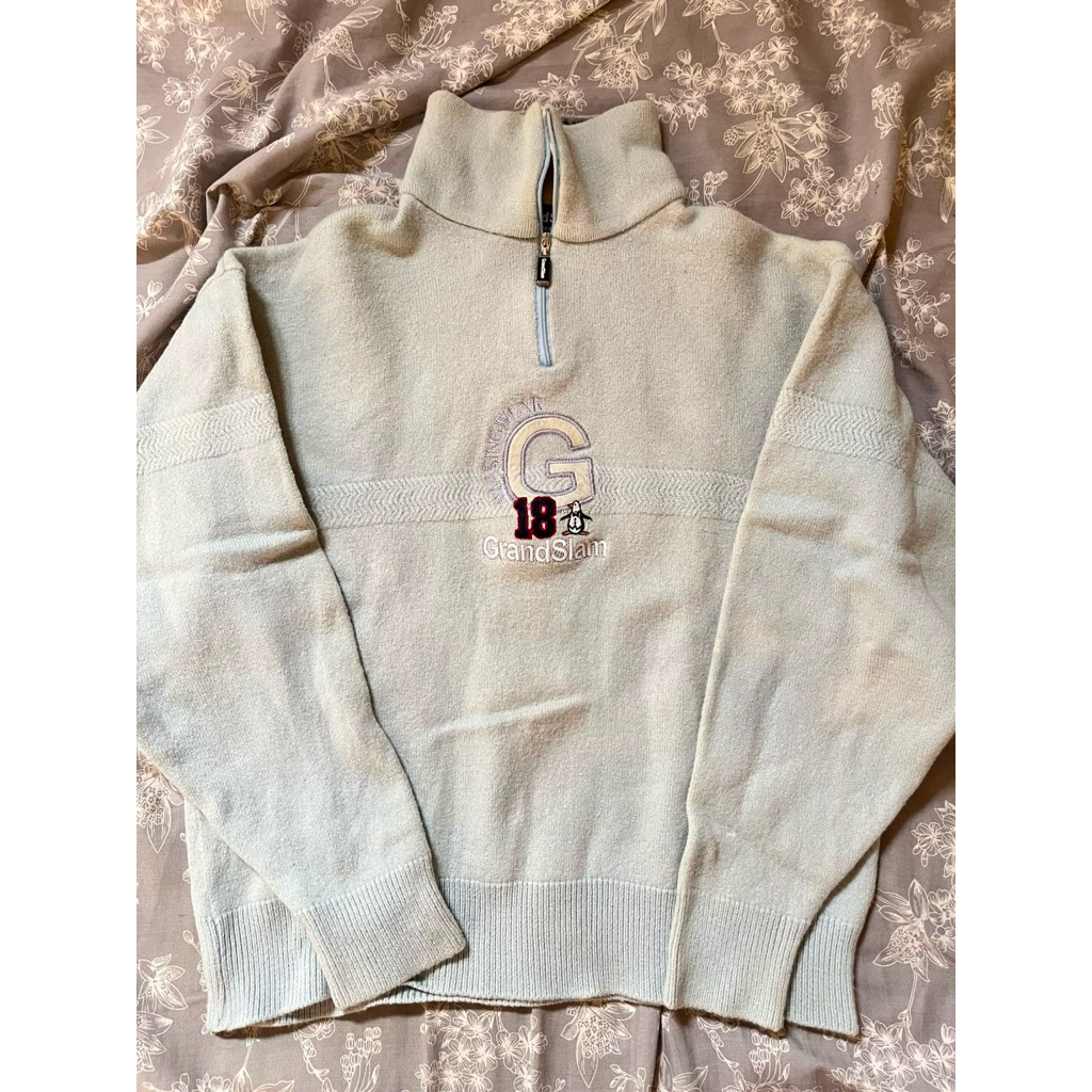 sweater crewneck halfzip