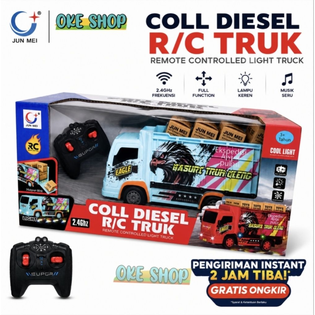 RC MAINAN ANAK TRUCK OLENG RC Remot Control Truk Oleng Basuri