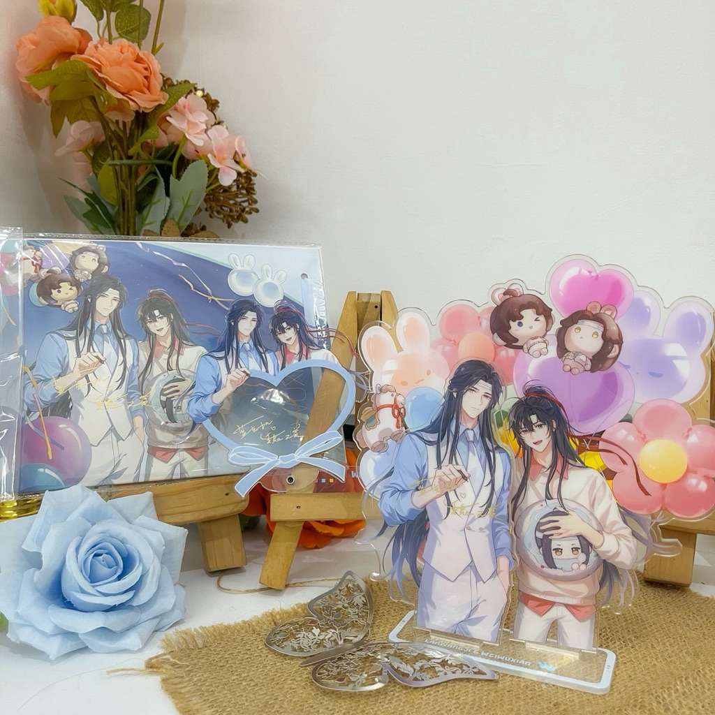 OFFICIAL READY STOCK Kaze x MDZS Mo Dao Zu Shi Lan Wangji Birthday Wei Wuxian Wangxian Shikishi Stan