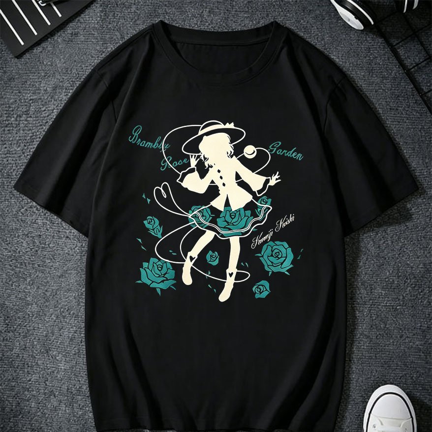 Kaos Pendek Anime Touhou Project Koishi Komeiji Brambly Rose Garden Unisex