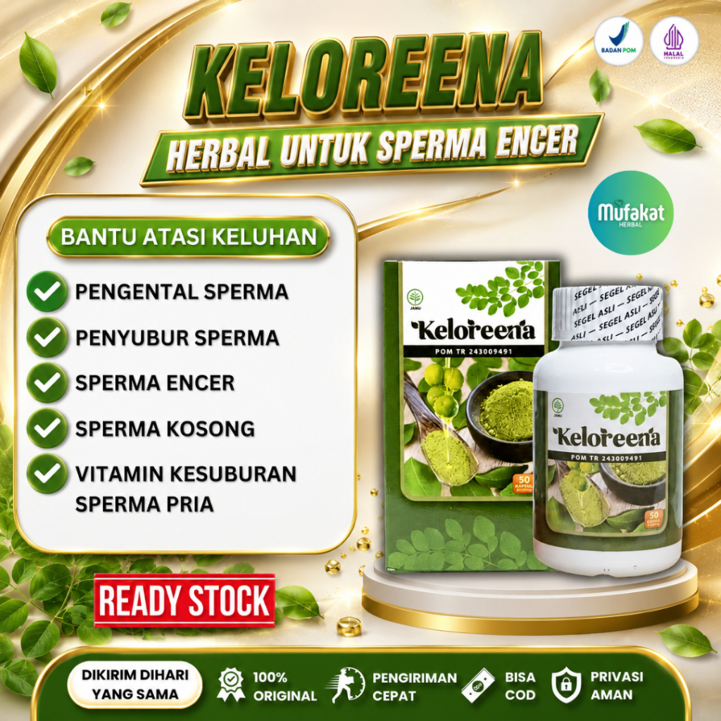 Vitamin Kesuburan Sperma Pria, Pengental Sperma Pria Azoospermia Mani Encer Keloreena Kapsul Ekstrak