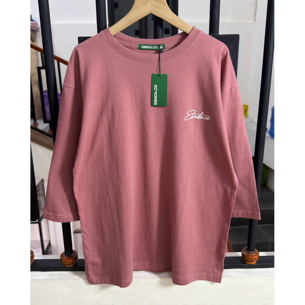 TANIA - Tunik Kaos Wanita Esnda | Kaos Wanita Lengan Panjang | Kaos Polos Wanita Bahan Cotton Combed