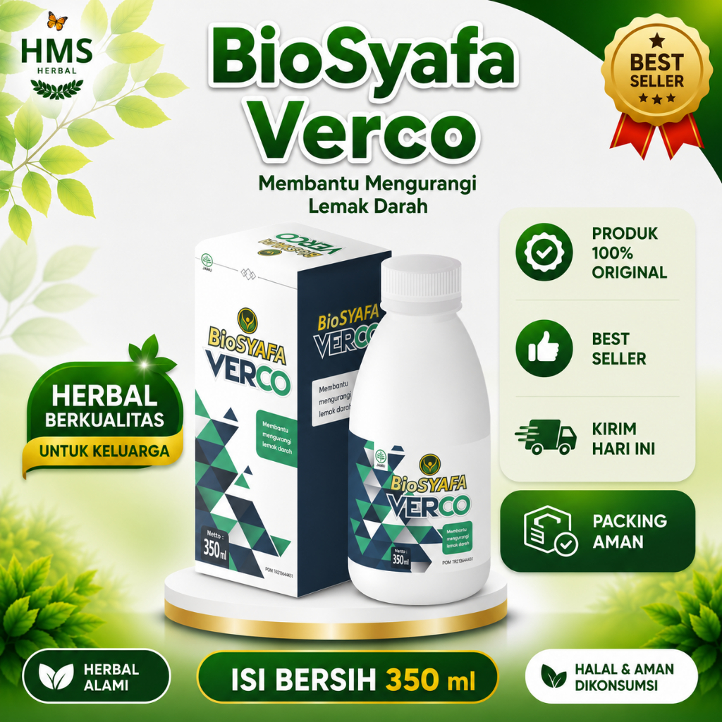 BIOSYAFA VERCO Membantu mengurangi lemak dara  - 350ML
