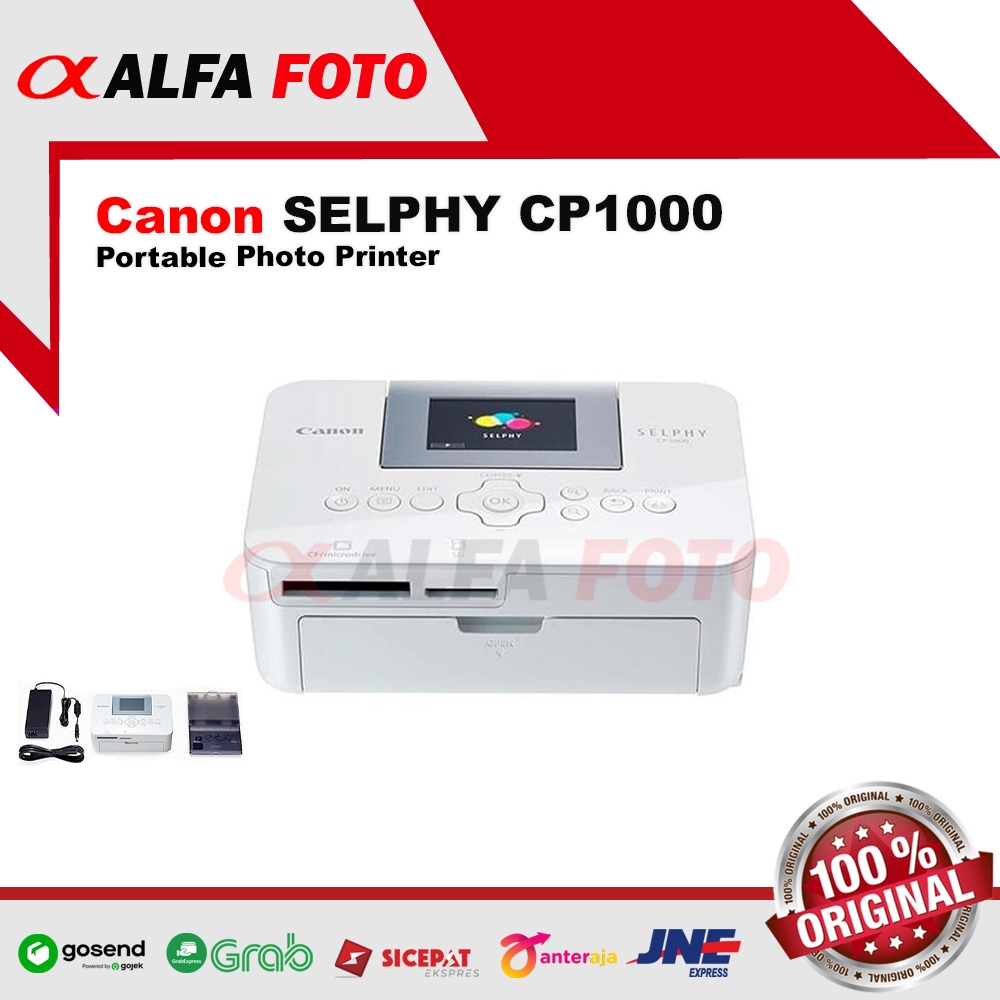 Canon SELPHY CP1000 CP-1000 (White) Photo Printer GARANSI RESMI bukan CP1500