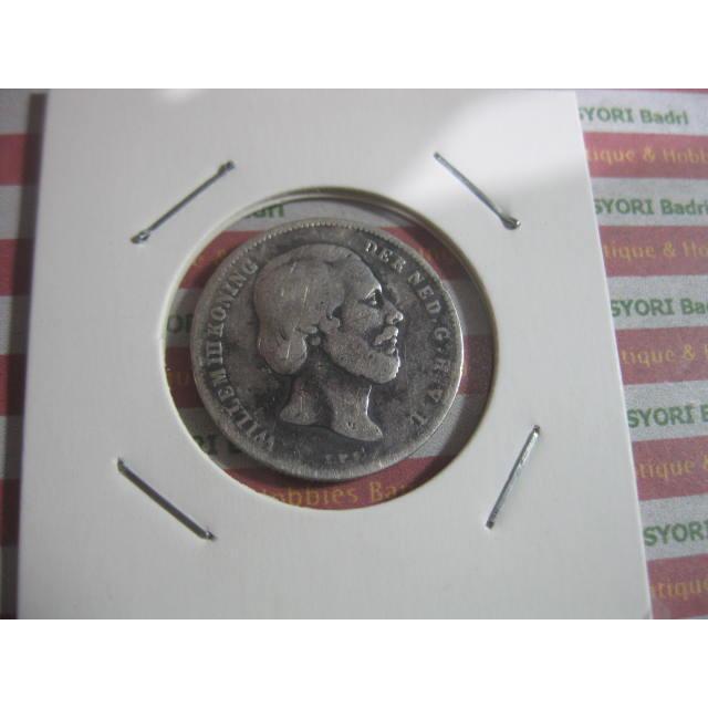 Koin Perak 1/2 Gulden Willem III Th 1861 Iklan D885