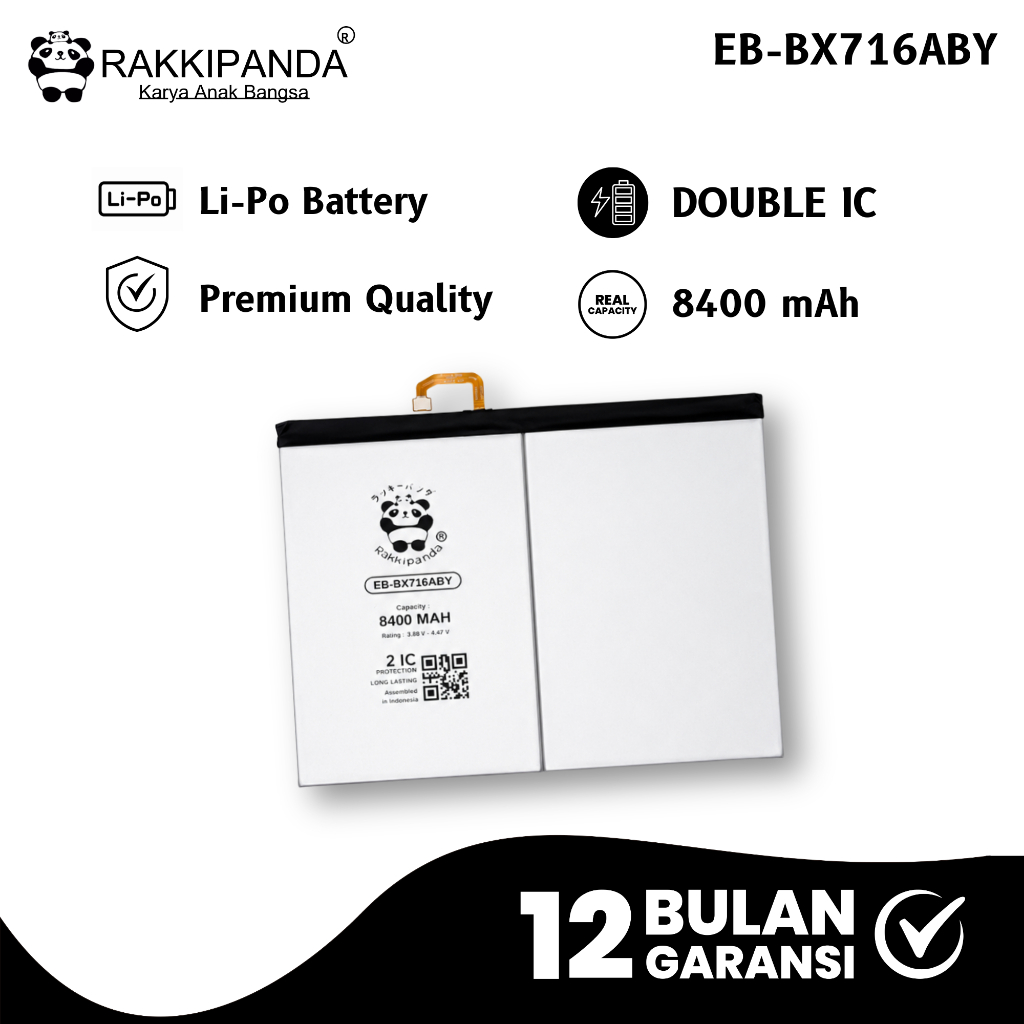RakkiPanda - EB-BX716ABY Samsung Tab S9 5G Batre Batrai Baterai