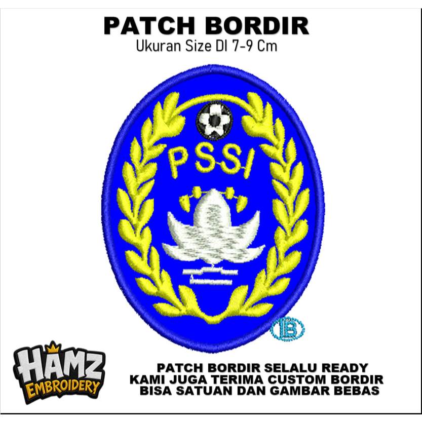Emblem Patch Bordir PSSI Premium Testimoni - HamzEmbroidery