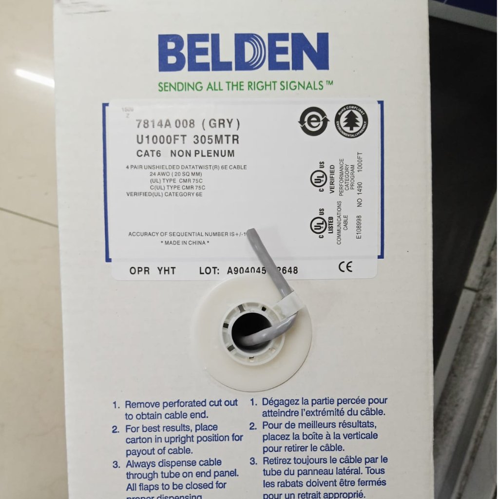 KABEL LAN UTP Cat 6 BELDEN / BELDEN LAN Cat6 / Kabel data BELDEN cat 6