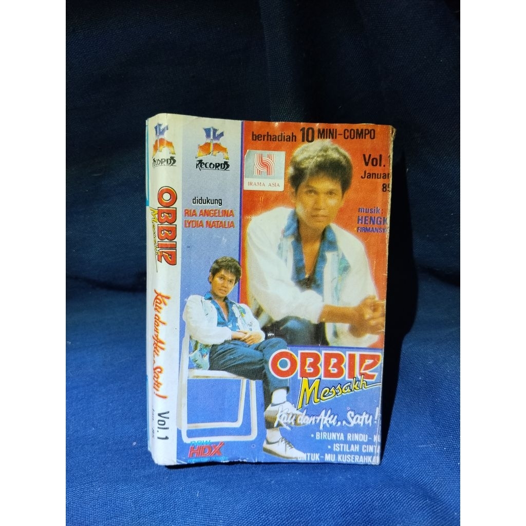 kaset pita original obbie messakh kau dan aku satu. MASIH ADA KALENDERNYA TAHUN 1985. BAGUS. BACA FU