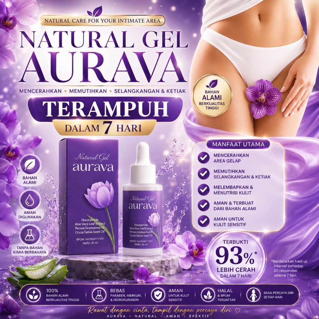 AURAVA serum pencerah , Selangkangan Dan ketiak Paling Ampuh BPOM 100% ORIGINAL Memutihkan Selangkan