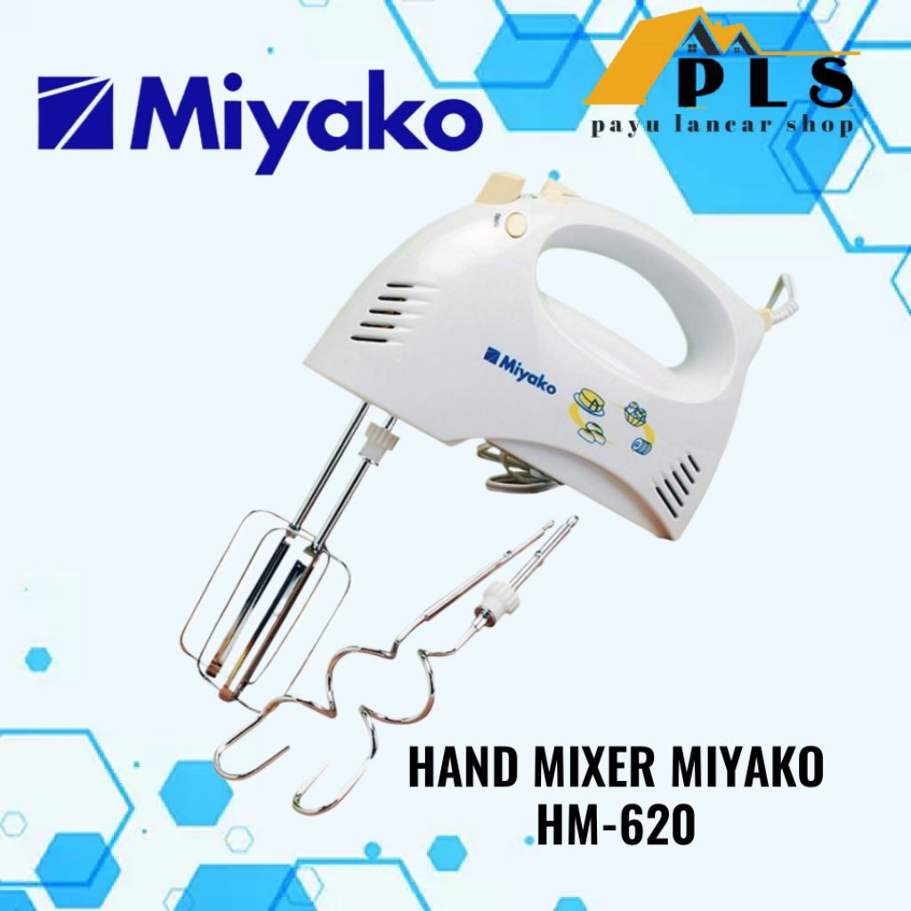 MIYAKO Hand mixer HM 620, mixer miyako, pengocok adonan kue miyako