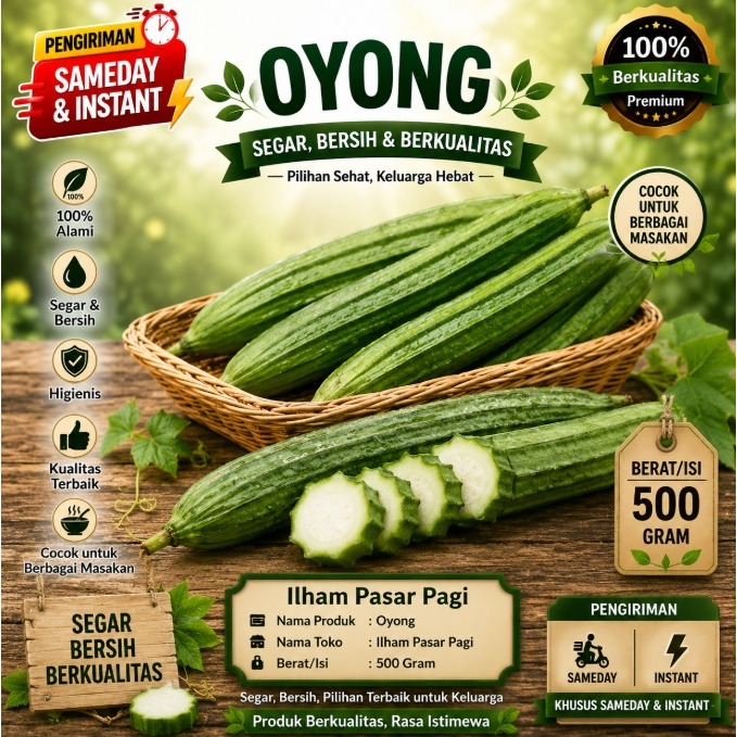 Oyong sayuran oyong 500gr