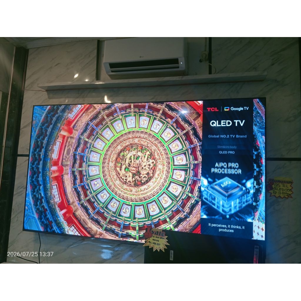 LED TV 85 INC TCL QLED 4k 85c655 GOOGLE TV SMART TV - DOLBY VISION - EX DISPLAY