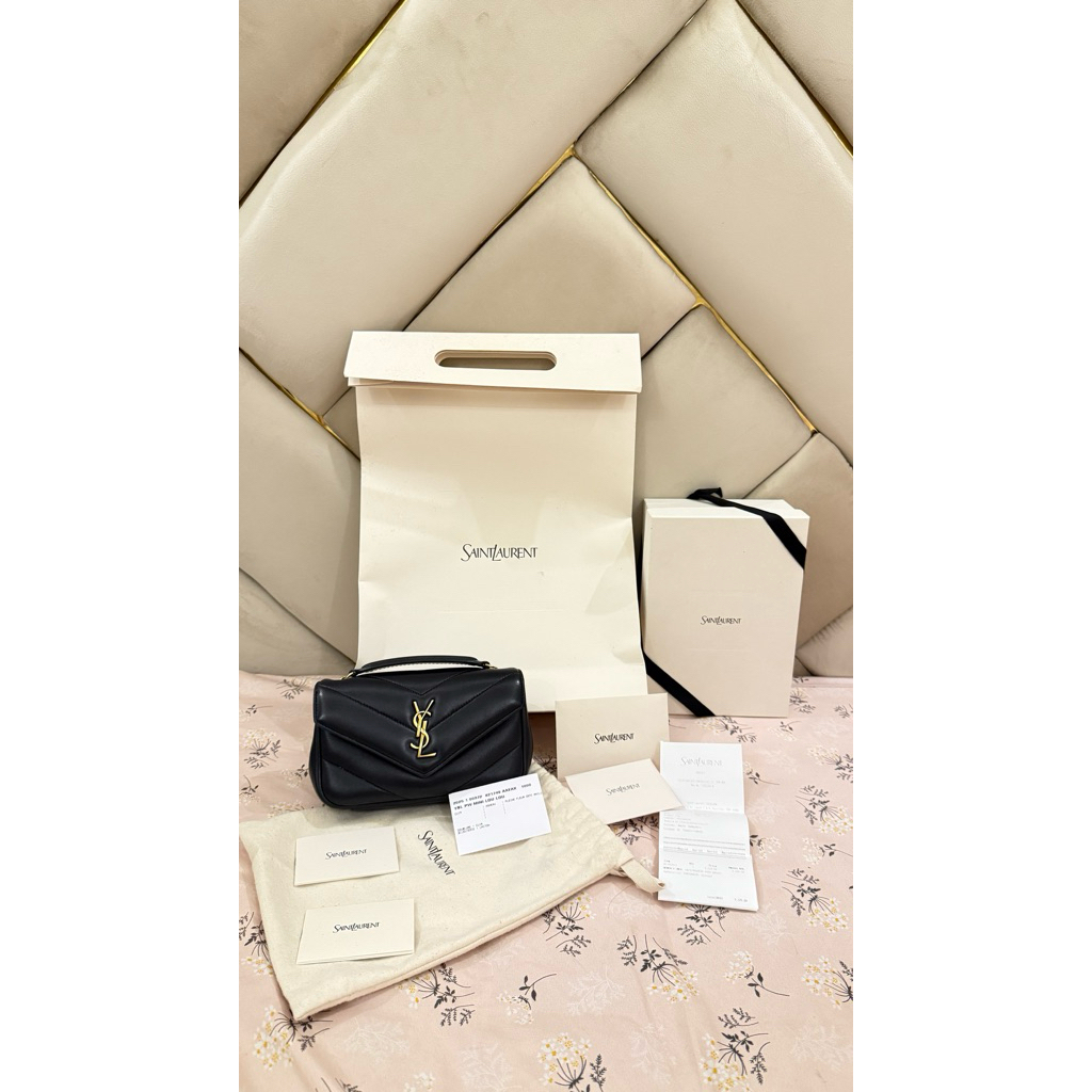 preluv ysl lou lou mini lamb skin