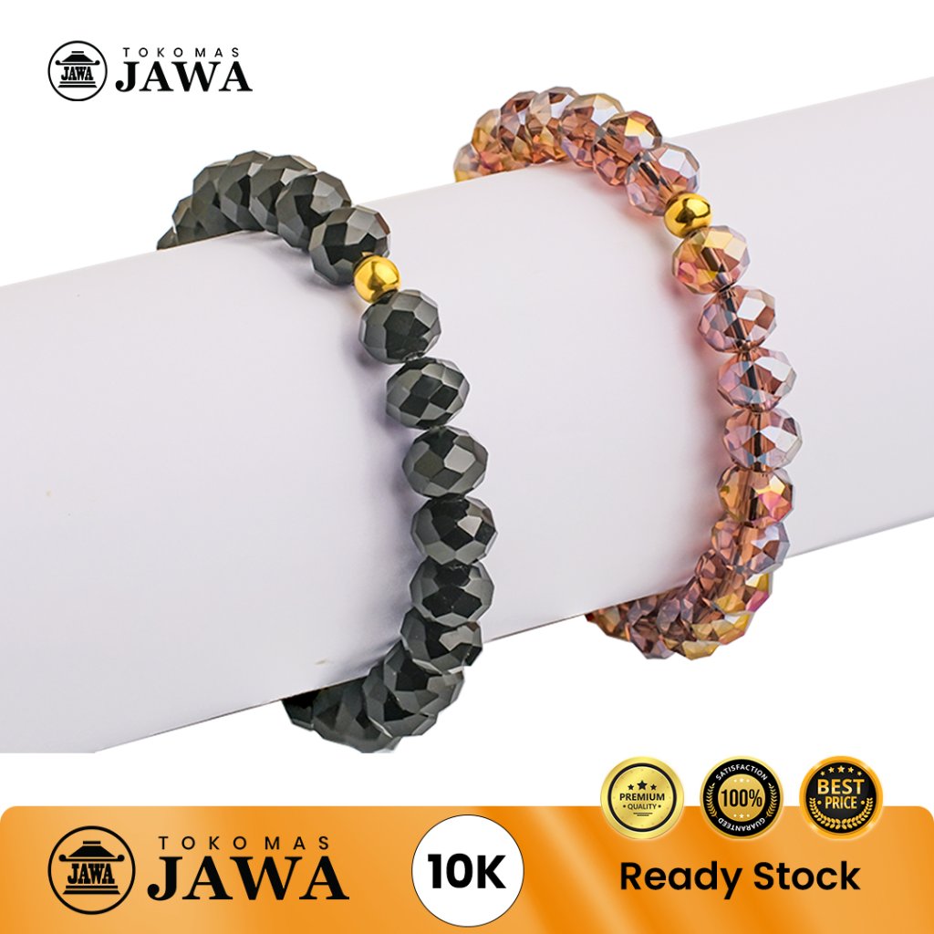 Gelang Tali Emas Kristal Kadar 10K Toko Mas Jawa