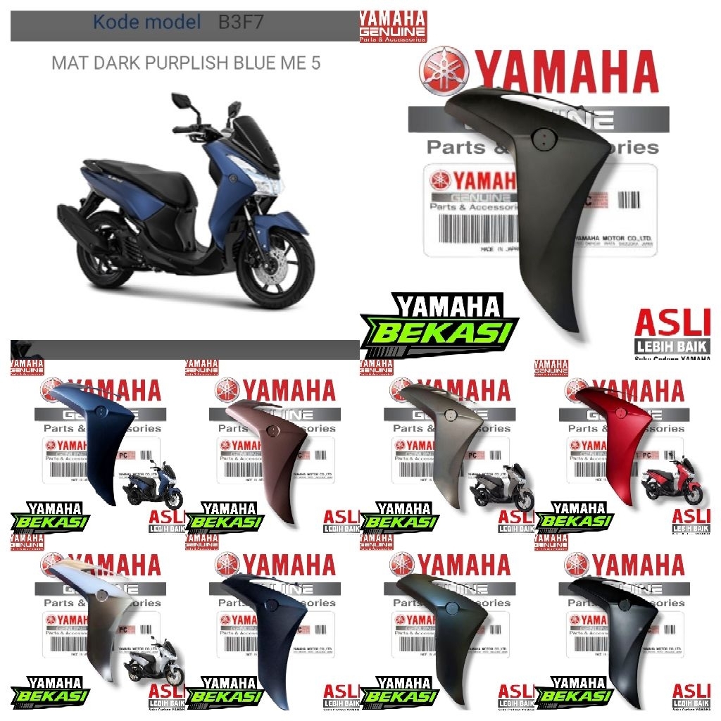 BODY COWLING SAYAP DEPAN YAMAHA LEXI 125 B3F-F8311-00 B3F-F8312-00 ORIGINAL YAMAHA