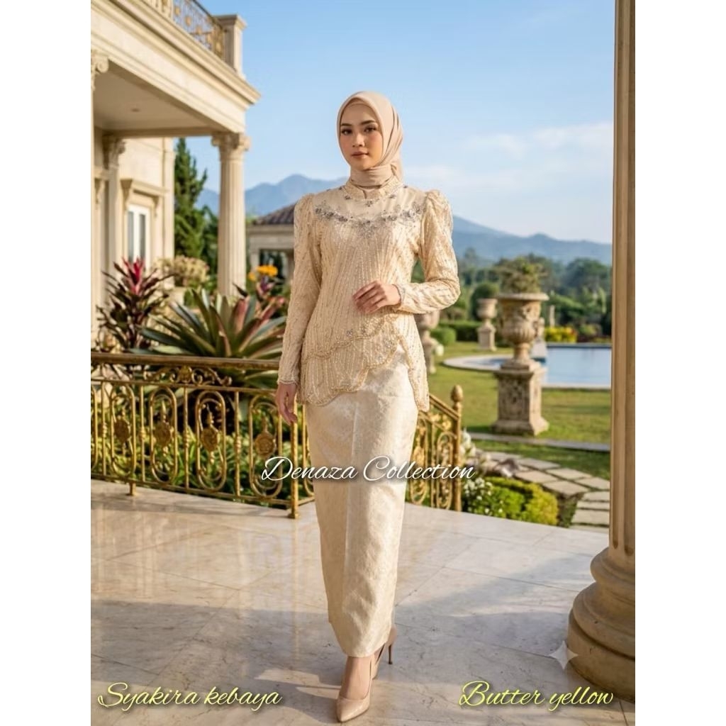mikaa_olshop/kebaya syakira premium, kebaya wisuda, kebaya stelan, kebaya lamaran
