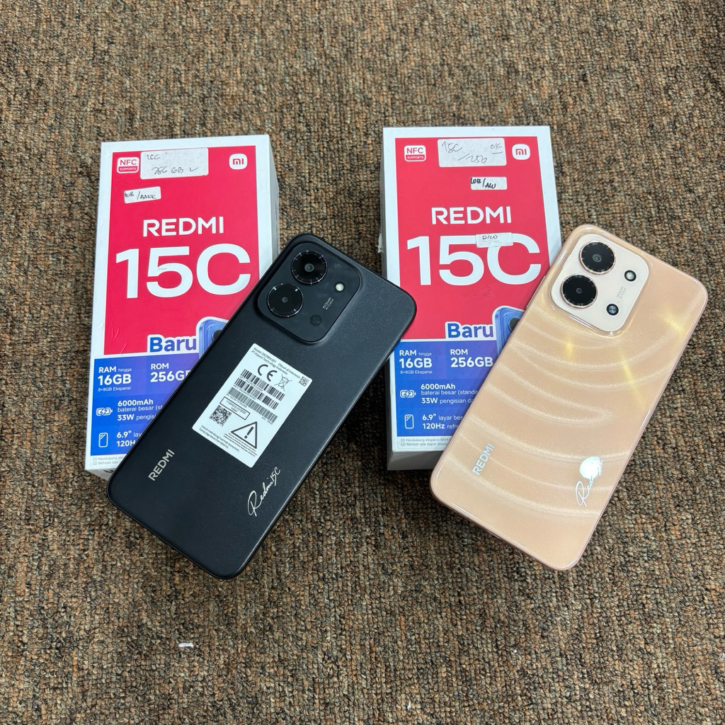 redmi 15C 8/256gb second resmi original