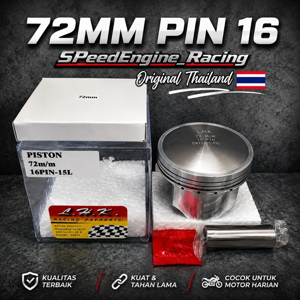 Piston Seher LHK original Thailand pen 16 ukuran 72