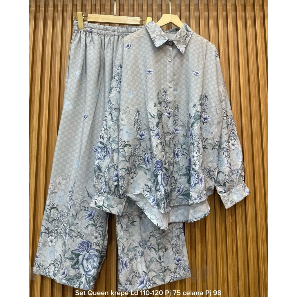 SETELAN WANITA QUEEN CREP/SETCEL SULTAN/ONESET PREMIUM