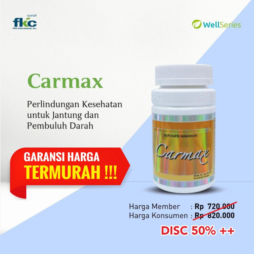 Carmax / Cardiomax FKC - Menyehatkan dan Memperkuat Jantung - PRODUK ASLI - Legal - HALAL - Best Pri