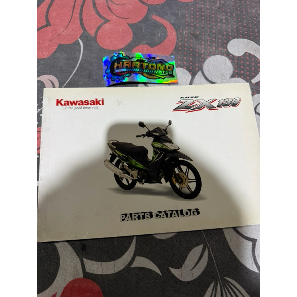 buku part katalog catalogue kawasaki zx130